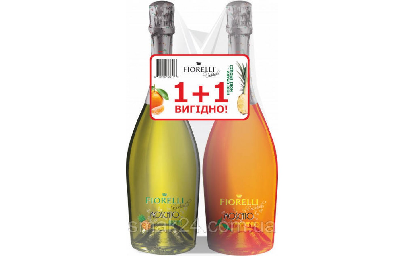 Набор  Fiorelli Moscato Ananas  + Fiorelli Moscato Mandarino (2x0.750мл)