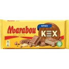 Швейцарский молочный шоколад с печеньем, морской солью, нугой Marabou Kex 185 г