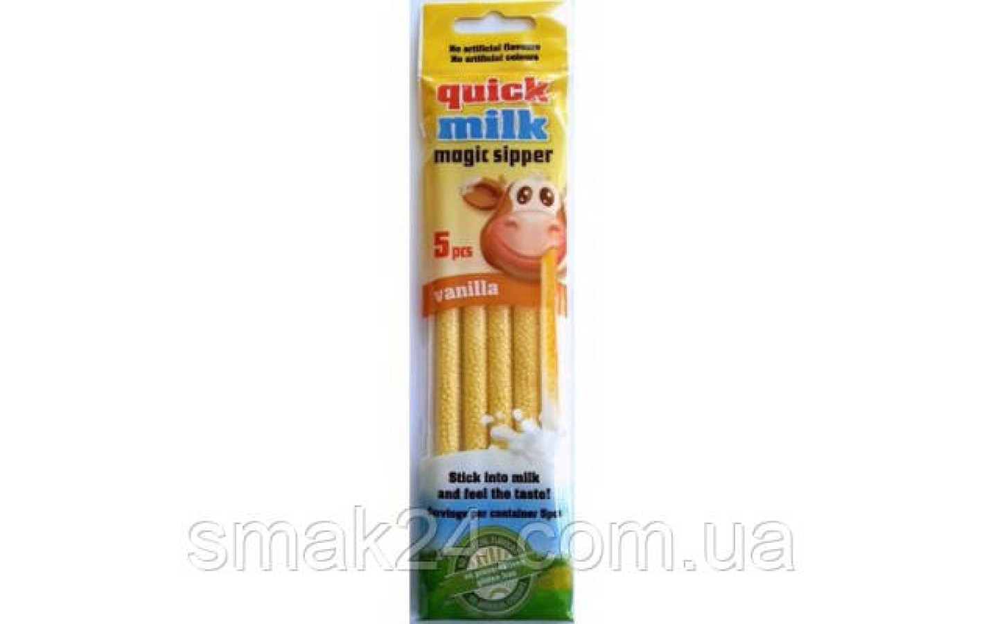 Трубочки для молока Vanilla Quick Milk Magic Sipper Flavour (5x6г) 5 шт.Польща