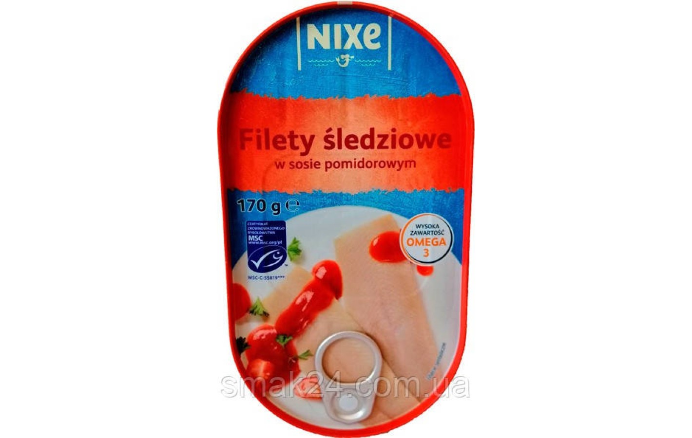 Филе макрели (скумбрии) NIXE Filety z makreli в томатном соусе 170 г Польша