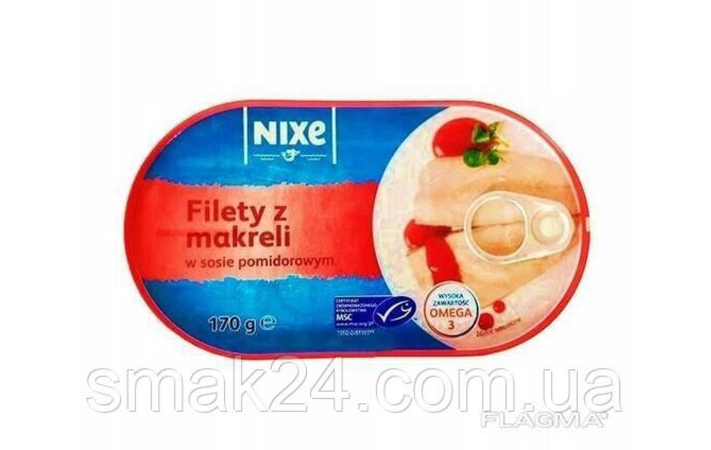 Филе макрели (скумбрии) NIXE Filety z makreli в томатном соусе 170 г Польша