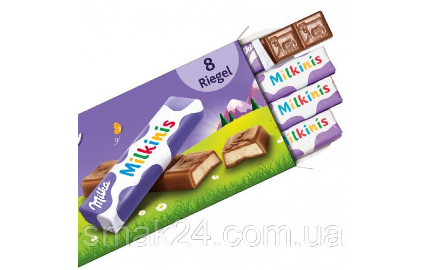 Шоколад молочный детский Milkinis Milka в стиках 87,5 г Швейцария