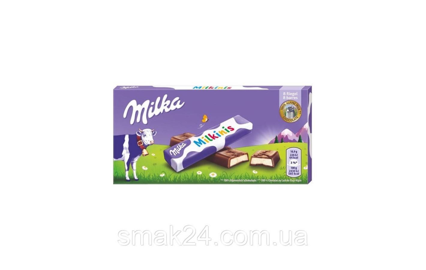 Шоколад молочный детский Milkinis Milka в стиках 87,5 г Швейцария