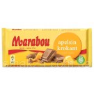 Швейцарский молочный шоколад с апельсином Marabou Apelsin Krokant 200 г