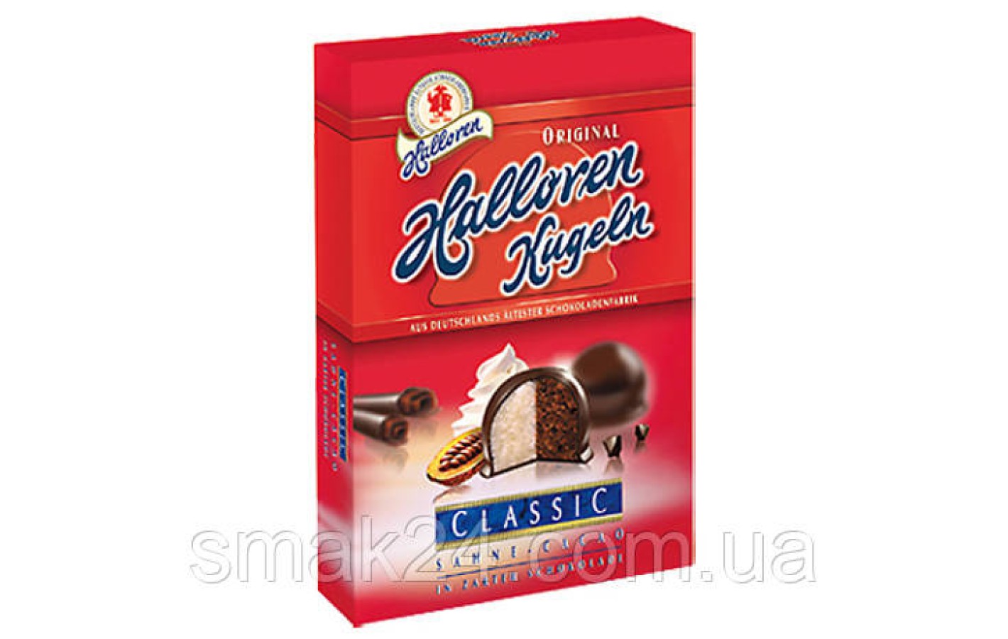 Конфеты Sahne-Cacao Halloren Kugeln (какао-сливки) 125г Германия