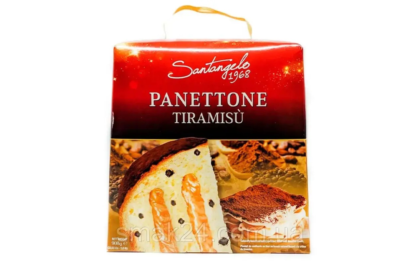 Панетоне Santagelo PANETTONE alla creme Tiramisu 908 г Італія