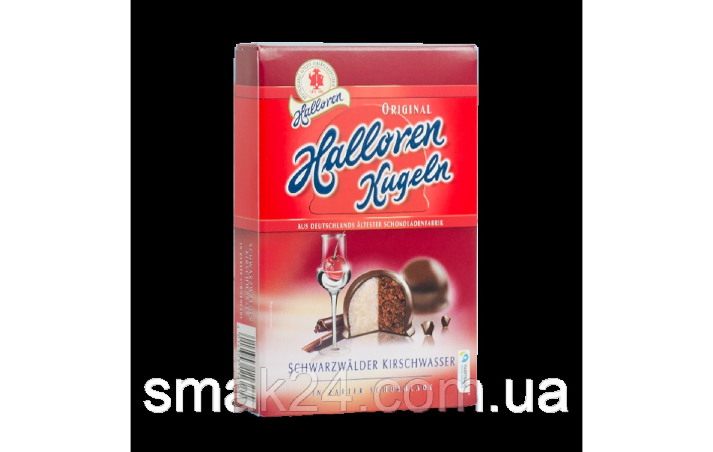 Цукерки з вишневим лікером Halloren Kugeln Schwarzwälder Kirsch 125г Німеччина