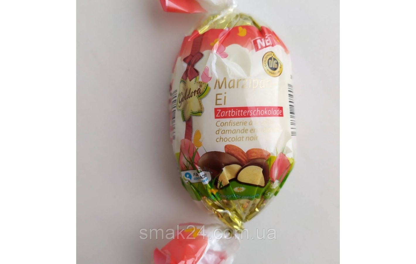 Марципан у чорному шоколаді Goldora Edelmarzipan 175 г Німеччина
