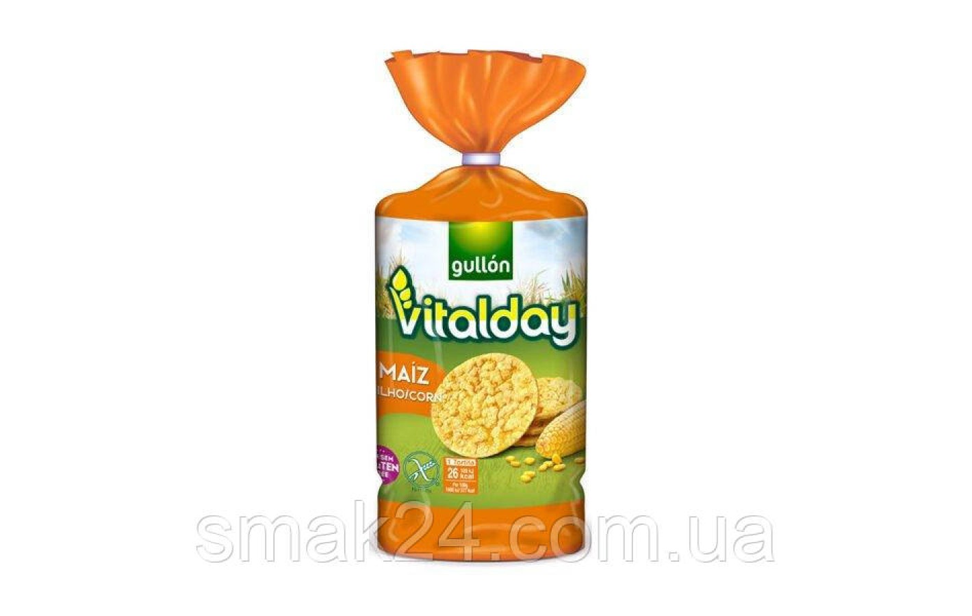 Хлібці без глютену з кукурудзою Vitalday Gullon Іспанія 130г