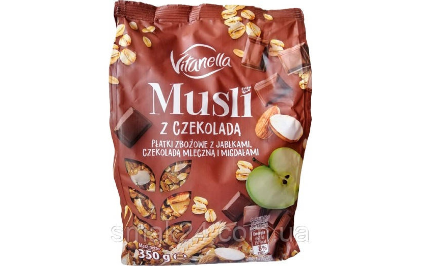 Мюсли  Vitanella  с шоколадом, яблоком и миндалем  Польша 350г
