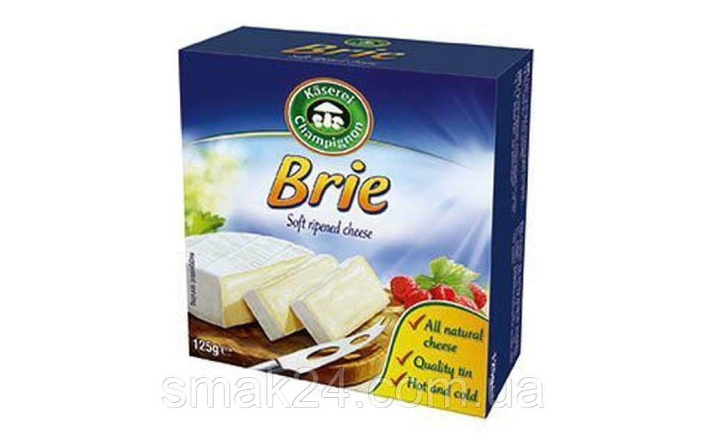 Сир з білою цвіллю Brie Kaserei Champignon 125 г Німеччина