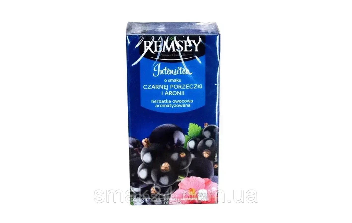 Чай фруктовий з чорною смородиною та горобиною Remsey Intensitea Czarnej Porzeczki i Aronii (20x2г) 40г Польща