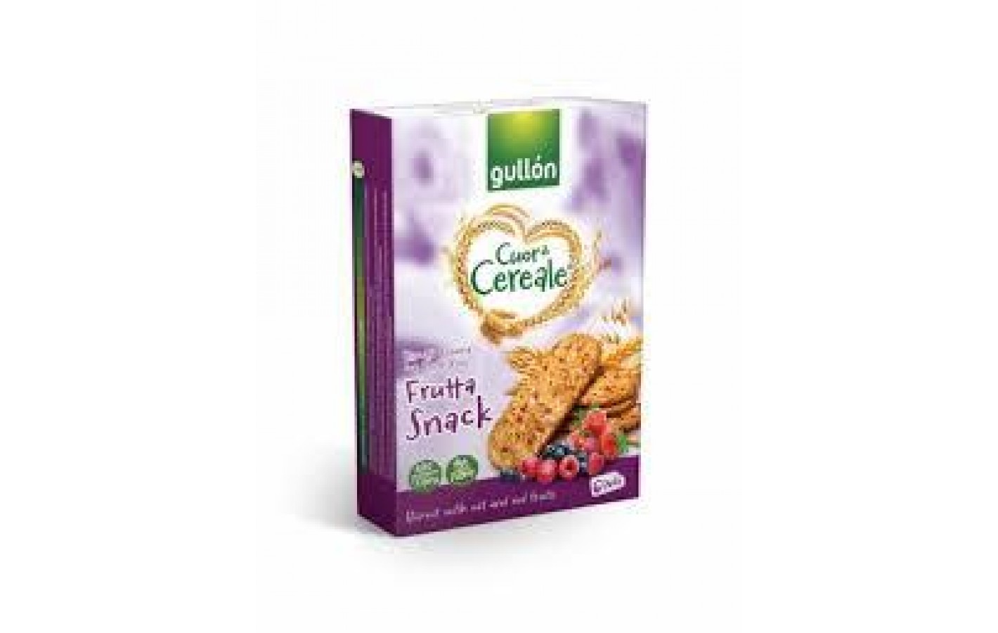 Печиво злакове з ягодами без пальмової олії Gullon Cuor di Cereale 240г (6х40г) Іспанія