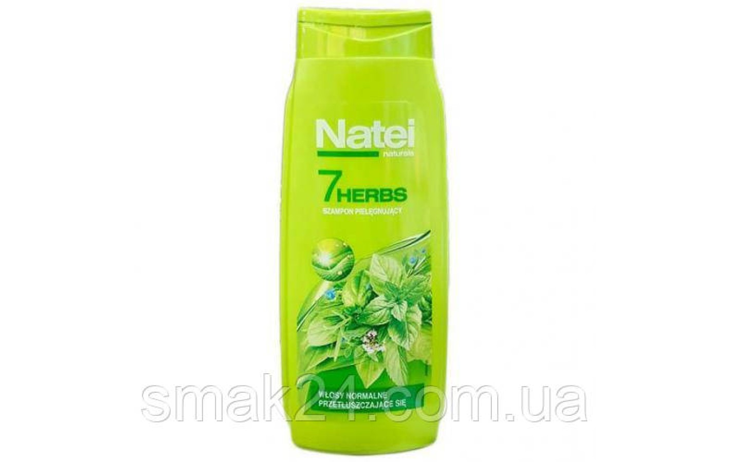 Шампунь для нормального волосся Natei 7Herbs (7 трав) 400 мл Польща
