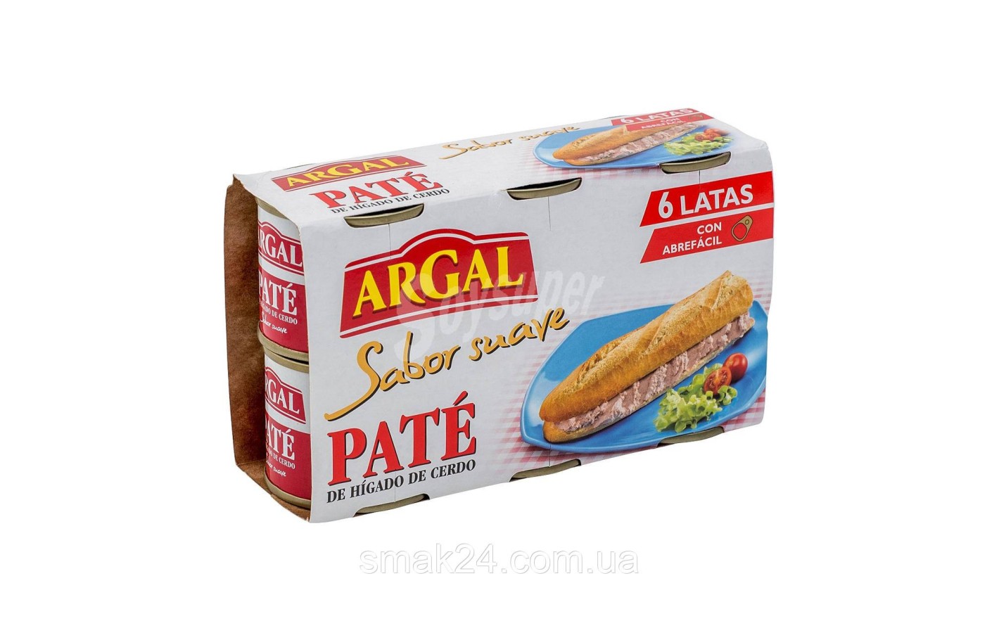 Паштет из свиной печени Argal De Higado de Cerdo (6x83г) 500g Испания