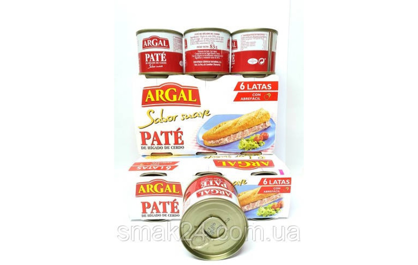 Паштет из свиной печени Argal De Higado de Cerdo (6x83г) 500g Испания