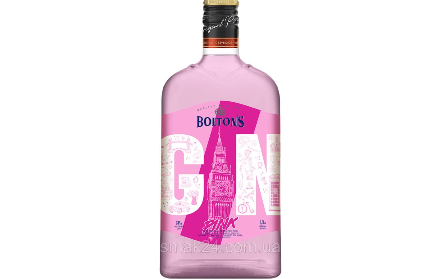 Джин BOLTON'S Pink 0.5 л 38%