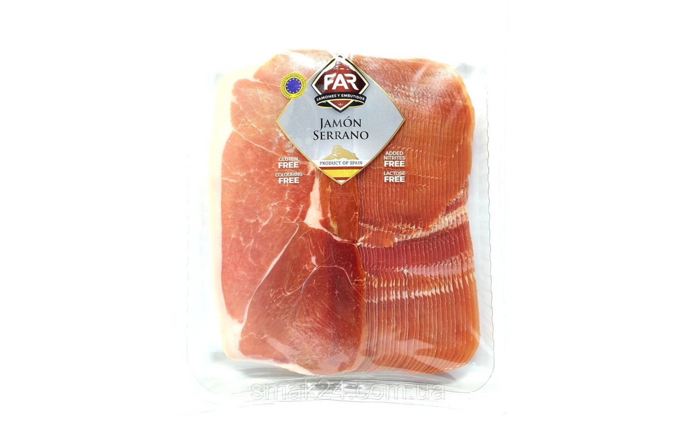 Хамон FAR Jamon Serrano без глютену і лактози, 500г Іспанія