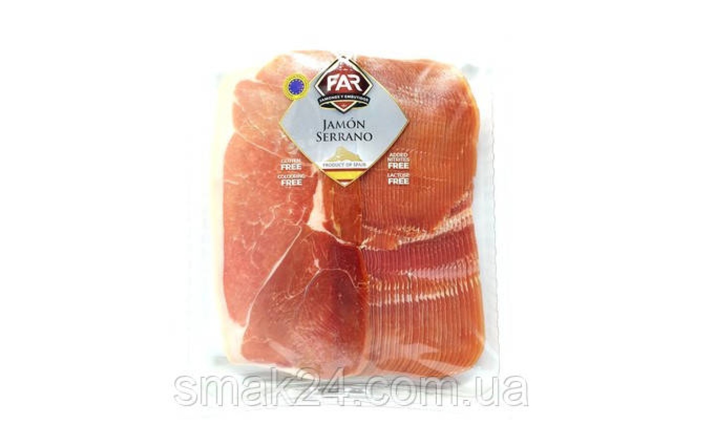 Хамон FAR Jamon Serrano без глютену і лактози, 500г Іспанія