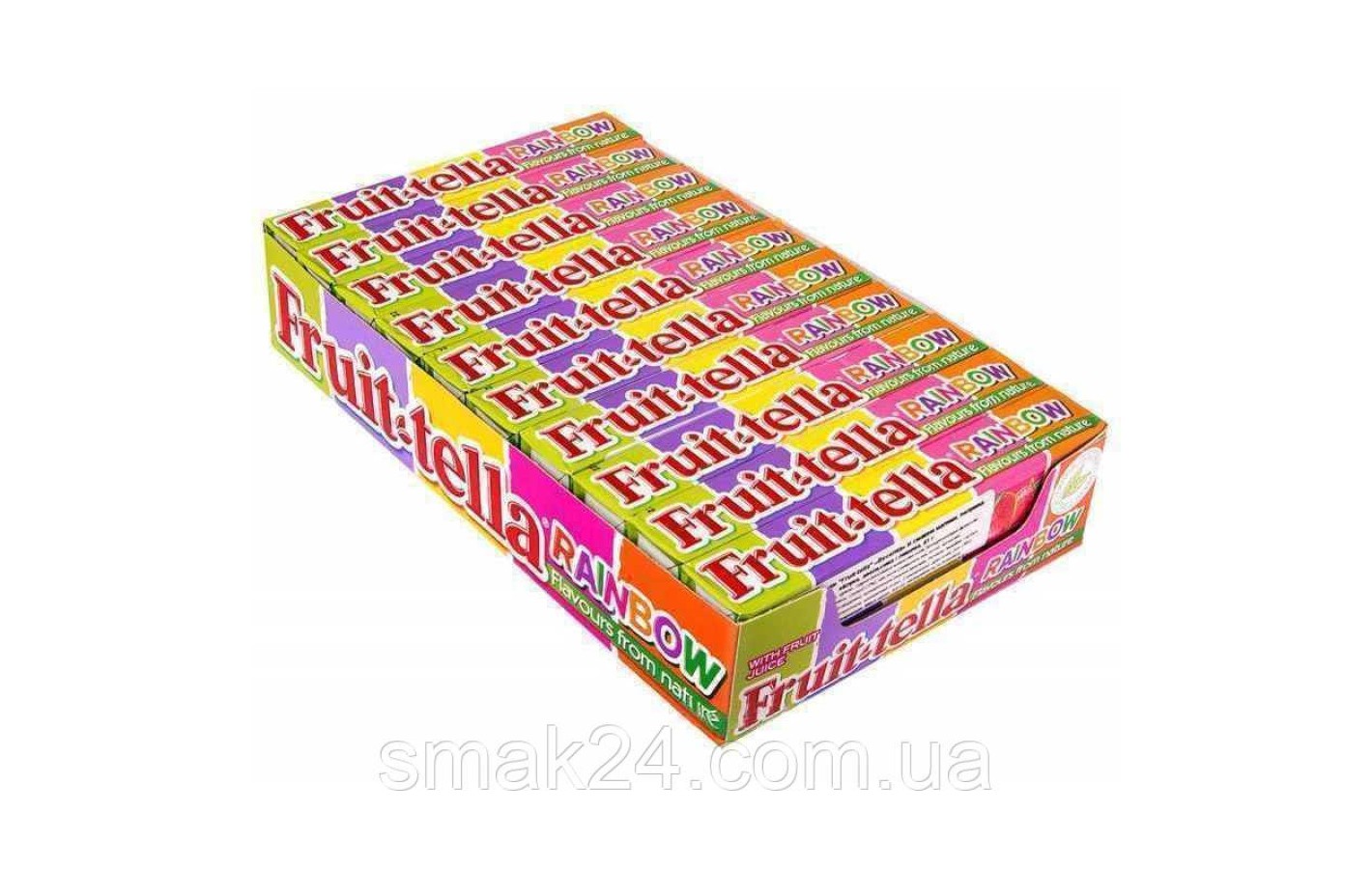 Упаковка жевательных конфет Fruit-tella Радуга 40 шт x 41г, Польша