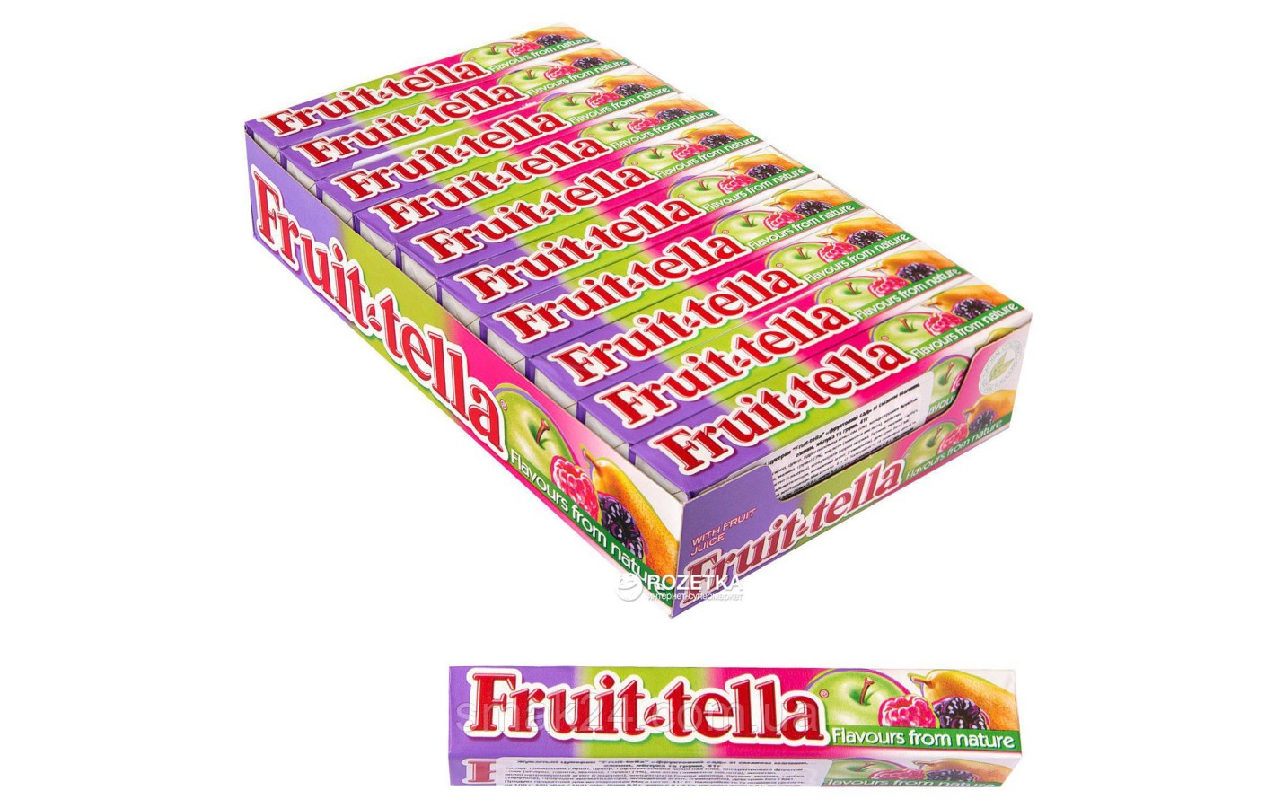Упаковка жевательных конфет Fruit-tella Фруктовый сад 40 шт x 41г, Польша