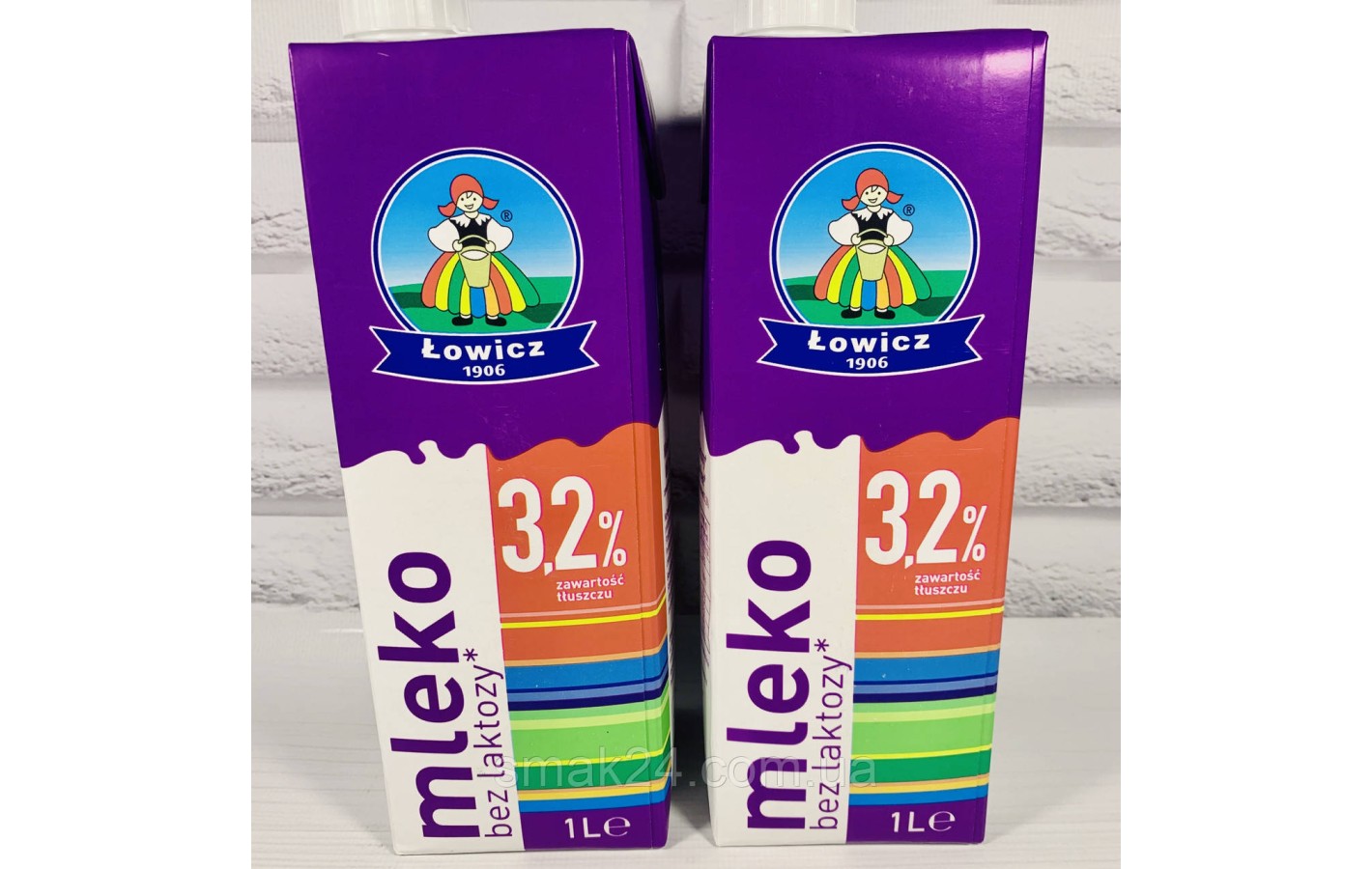 Молоко без лактози Mleko  ⁇ owickie 3,2%, 1 л Польща