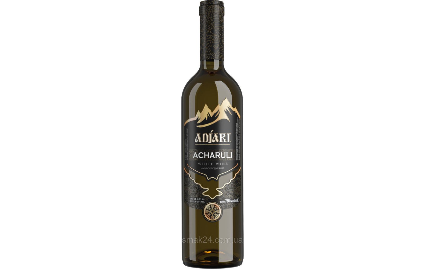 Вино белое полусладкое Adjari Alazani Valley 0.75 л 9-13% Грузия