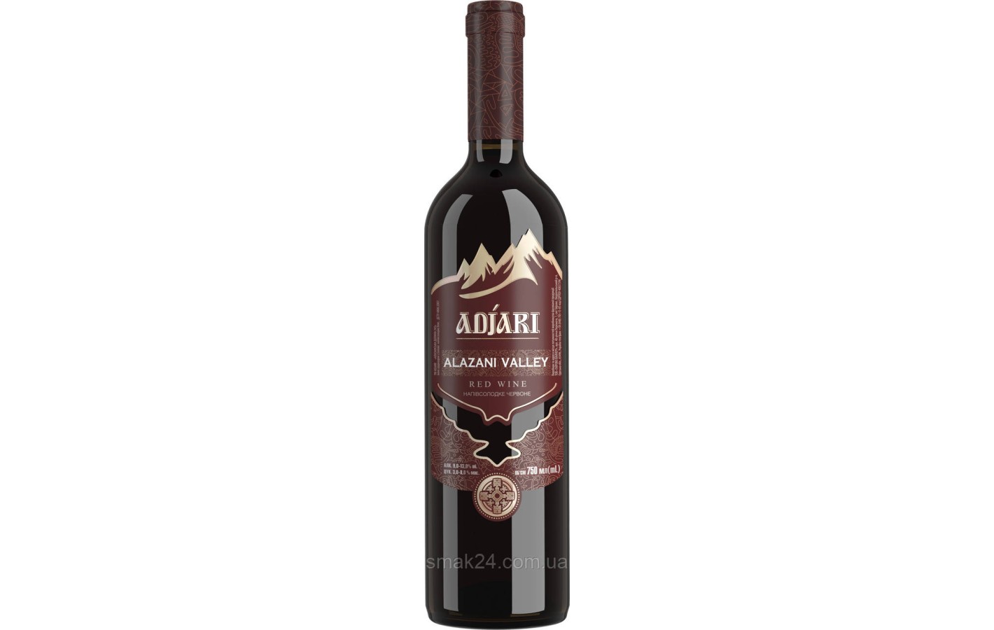 Вино красное полусладкое Adjari ALAZANI VALLEY 0.75 л 9-13% Грузия