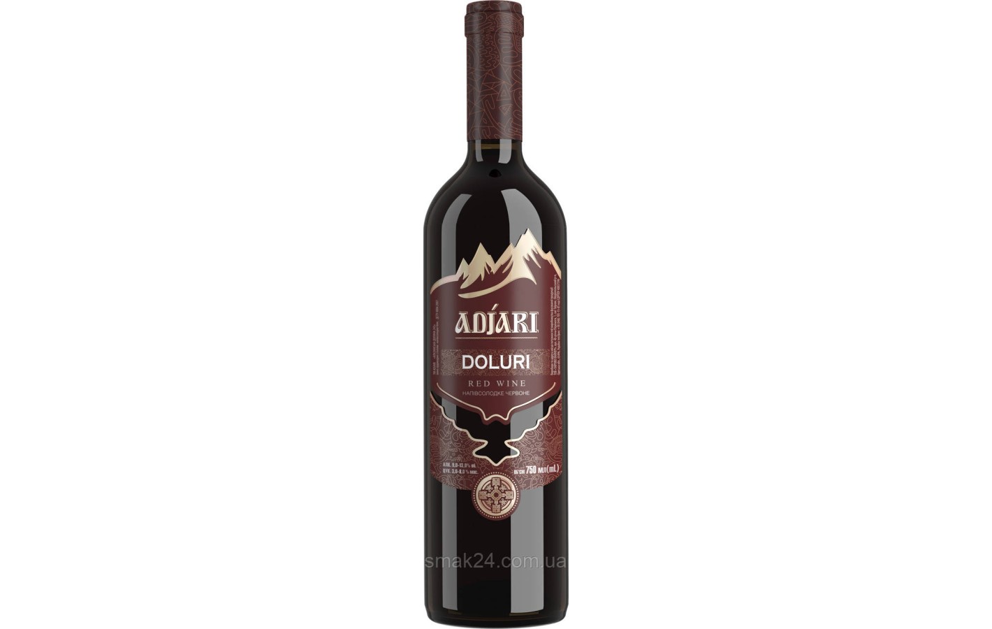 Вино красное полусладкое Adjari Doluri  0.75 л 9-13% Грузия
