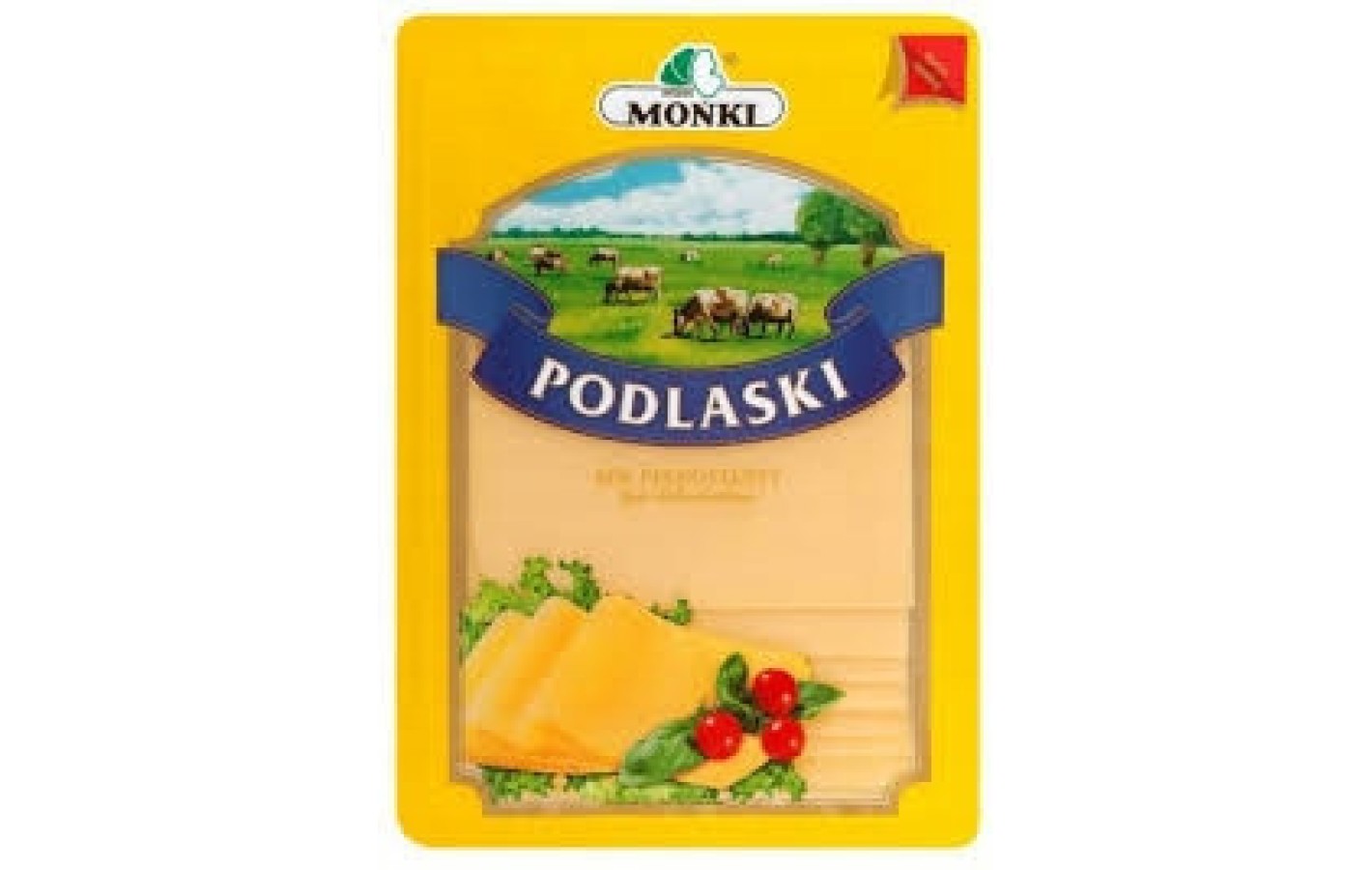 Сыр в пластинках Podlaski без консервантов 150г  Польша