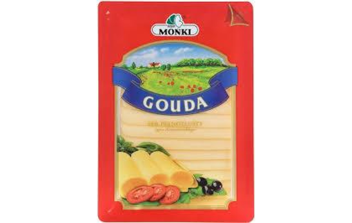 Сыр в пластинках Gouda без консервантов 150г  Польша