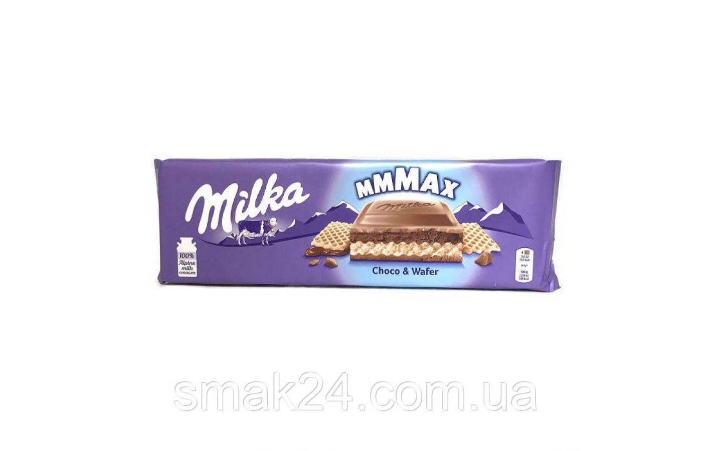 Шоколад Milka Choco Wafer (з шоколадом і хрусткими вафлями) Швейцарія 300г