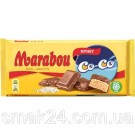 Швейцарський молочний шоколад з кокосом Marabou Co-Co 185 г