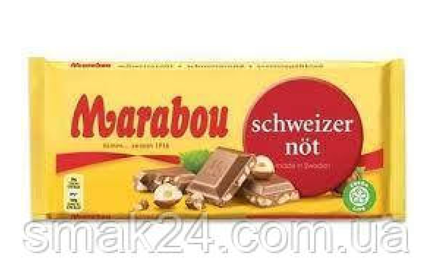 Швейцарський молочний шоколад із лісовим горіхом Marabou Schweizer Not 200 г