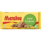 Швейцарський молочний шоколад із м'ятою Marabou Mint Krokant 200 г
