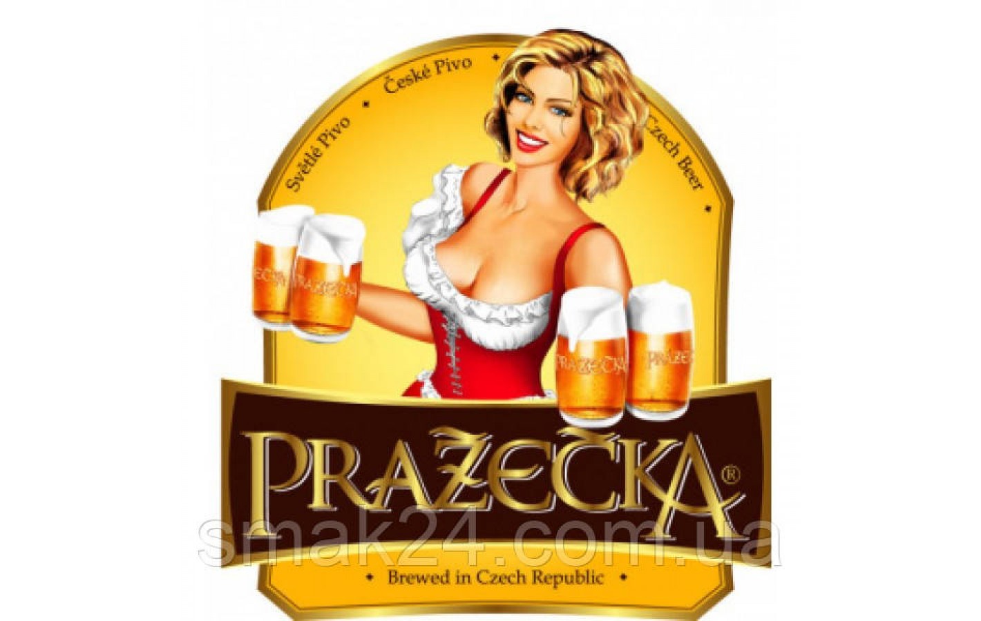 Пиво светлое Prazacka (Пражечка) 0.5л ж/б алк. 4% Чехия