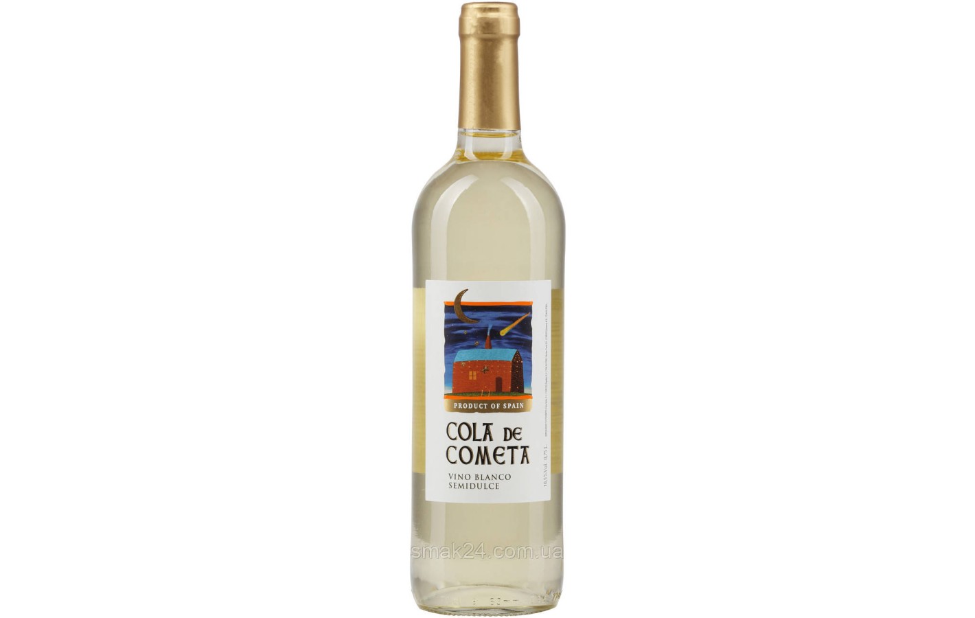 Вино біле напівсолодке Cola de Cometa 0.75 л 10.5% Іспанія