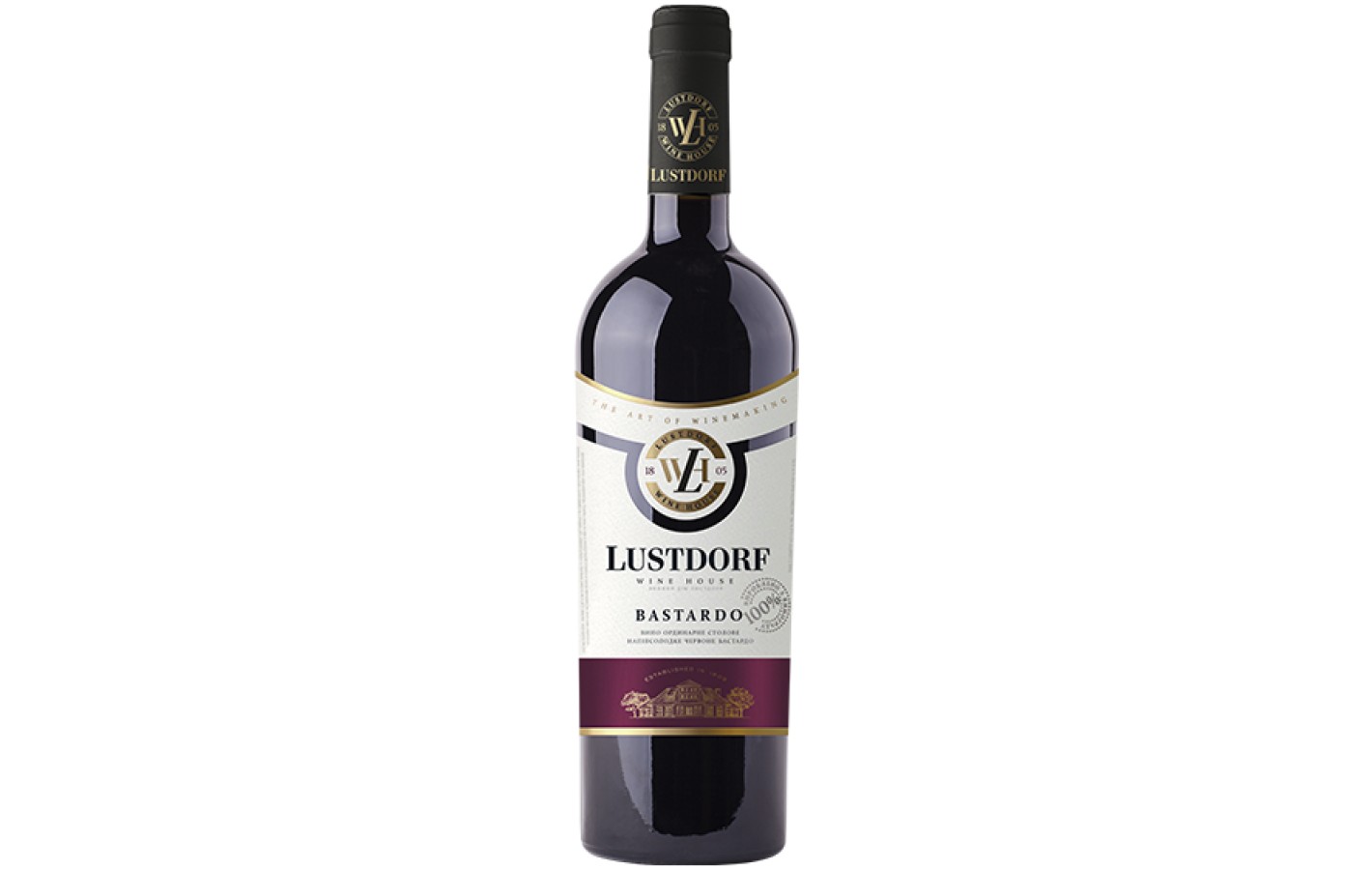 Вино червоне напівсолодке Lustdorf Bastardo 0,75 л Україна