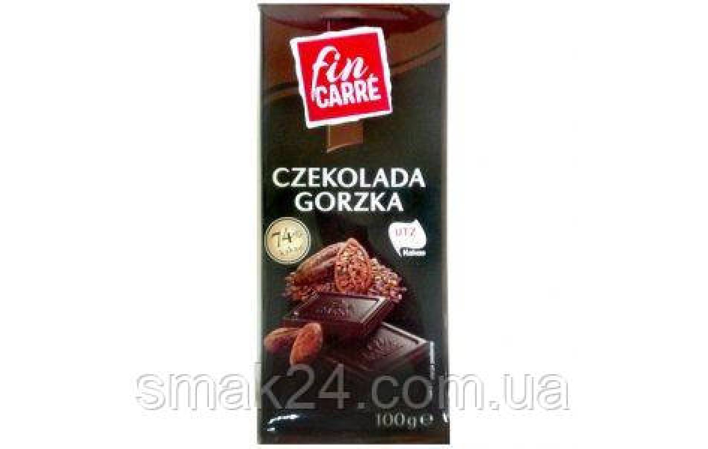 Шоколад гіркий чорний 74% Fin Carre 100 г Німеччина