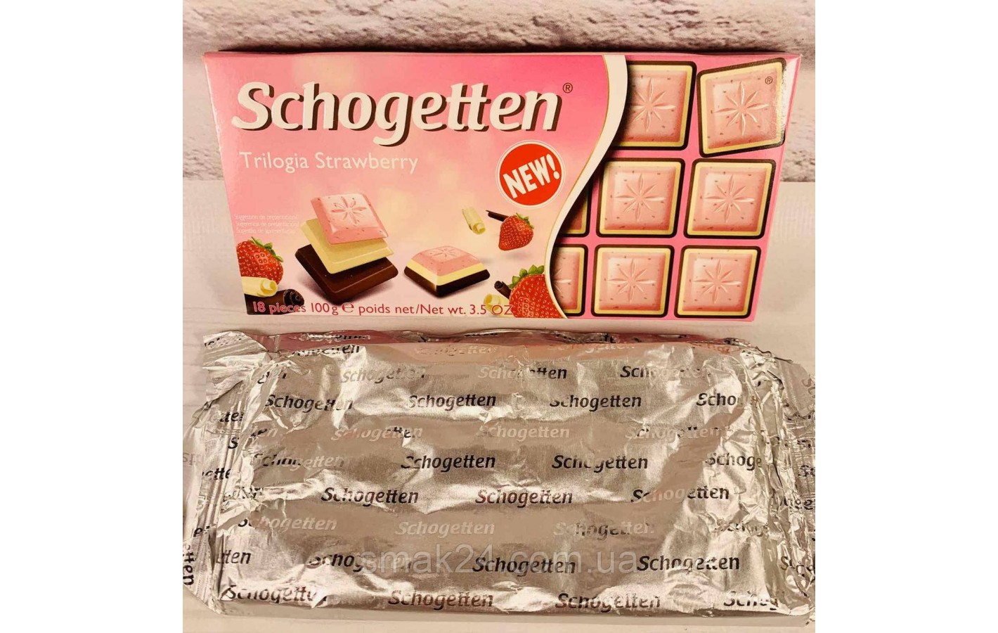 Шоколад Schogetten Trilogia Strawberry ( Трилогія полуниця), Німеччина, 100 г