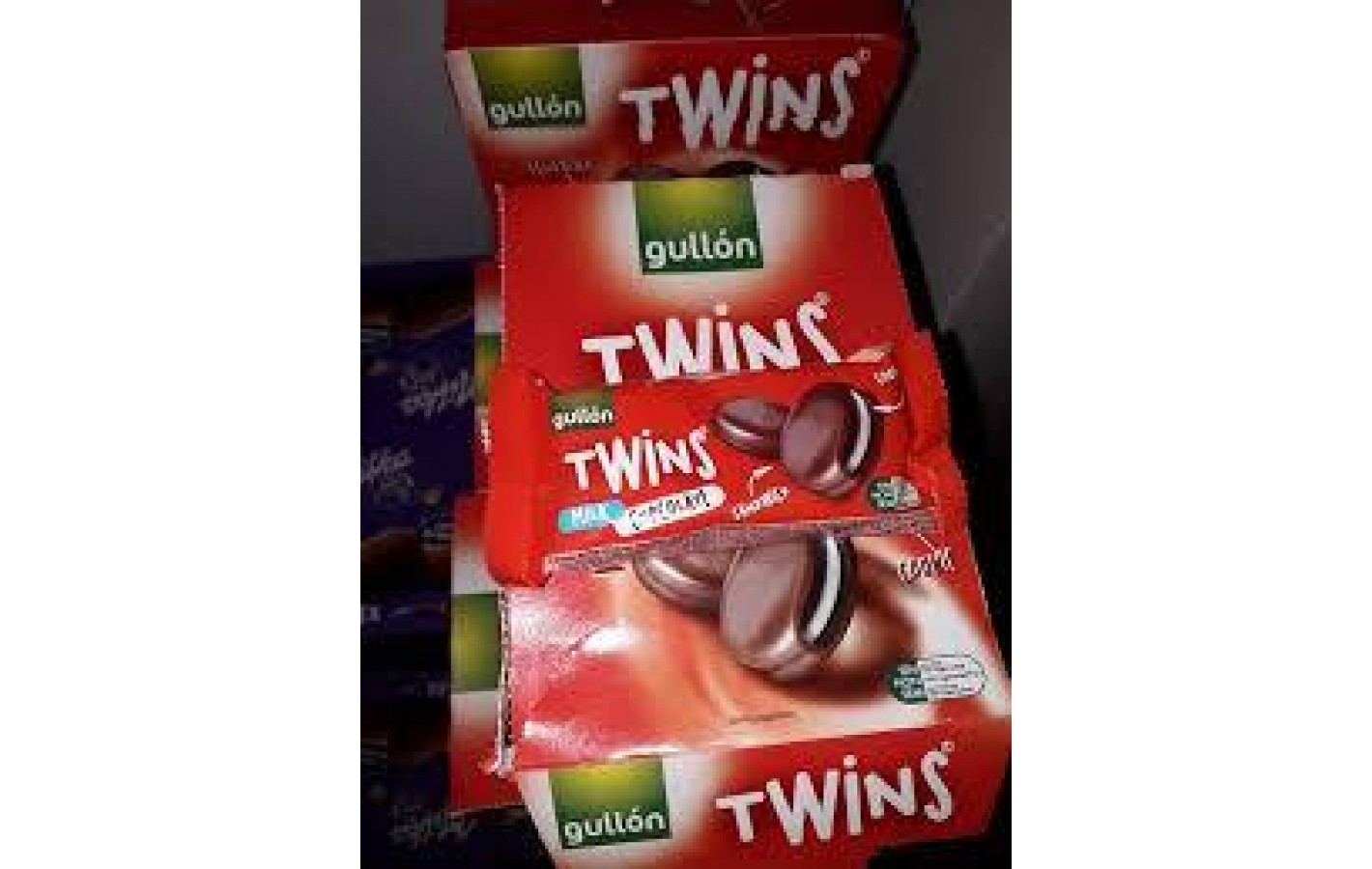 Печиво сендвіч без трансжирів у молочному шоколаді Twins Gullon (21штх42г) 882г Іспанія
