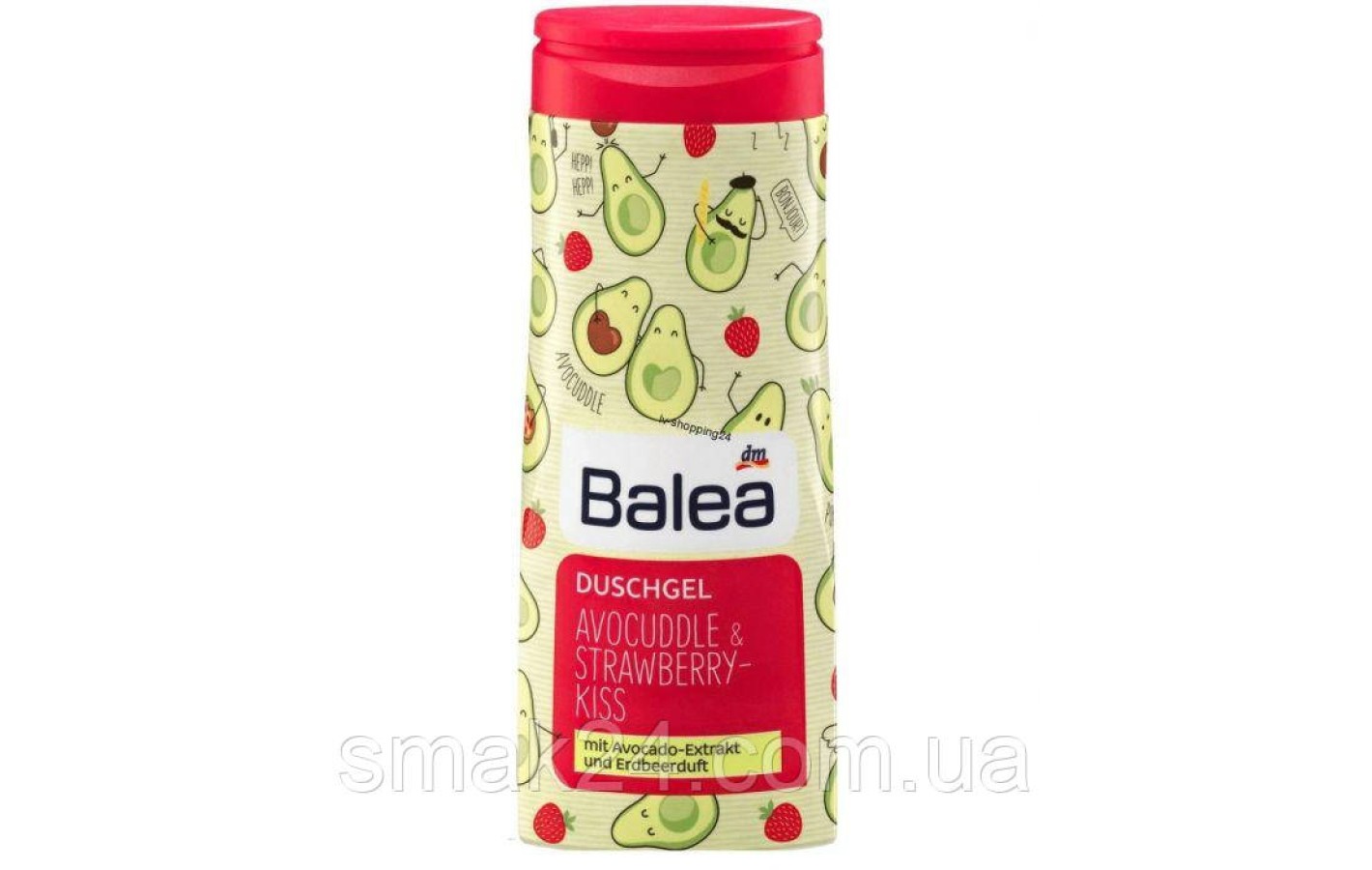 Гель-крем для душу Balea авокадо і полуниця 300ml Німеччина