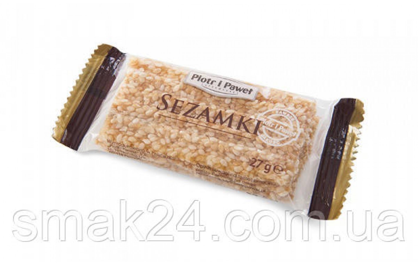 Цукерки (козинаки) кунжут в карамелі у вигляді пластинок Sezamki 81г (3х27г) Польща