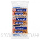 Цукерки (козинаки) кунжут в карамелі у вигляді пластинок Sezamki 81г (3х27г) Польща