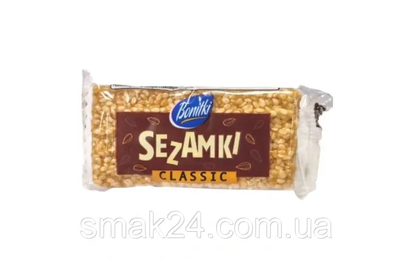 Цукерки (козинаки) кунжут в карамелі у вигляді пластинок Sezamki 81г (3х27г) Польща
