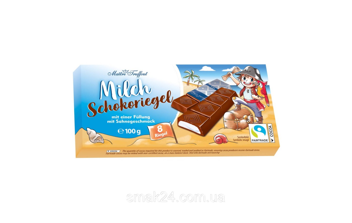 Шоколад молочний Maitre Truffout 