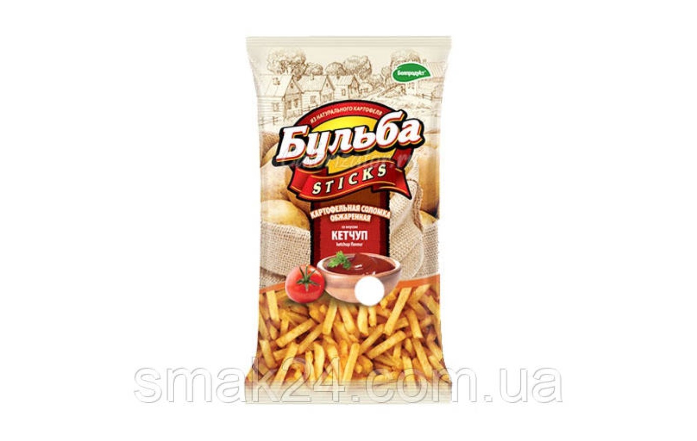 Картофельная соломка «Бульба» кетчуп, 75 г. Беларусь