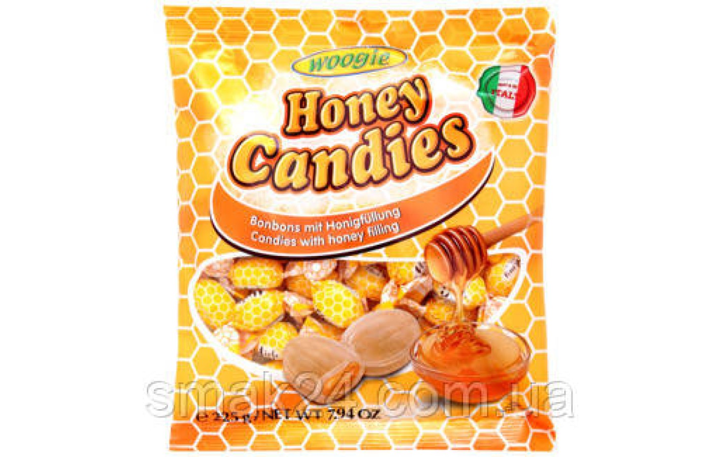Карамель с медовой начинкой Honey Candies Woogie  250г Австрия