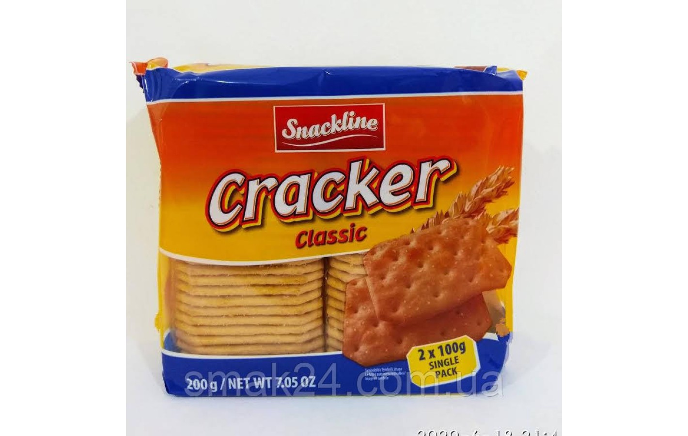 Крекер класичний солоний Snackline Cracker Classic 200 г (2х100 г) Австрія