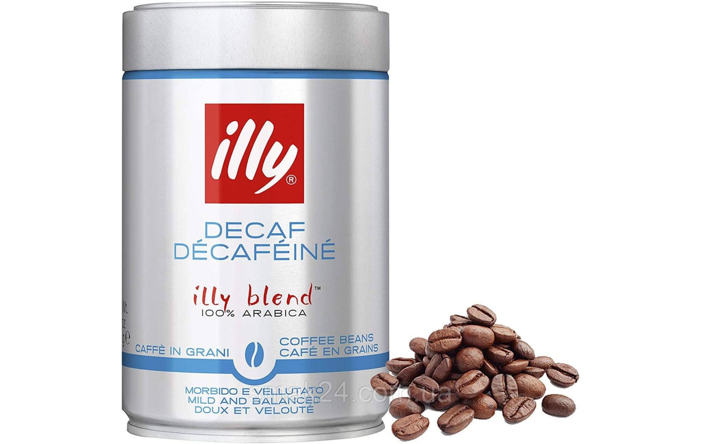 Кофе в зернах illy Decaf без кофеина 250г Италия